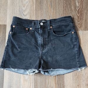 Women's Levi's Black Denim Shorts Size 30